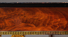 Pier Table, Charles-Honoré Lannuier (France 1779–1819 New York), Mahogany, mahogany veneer, pine, tulip poplar, maple, marble, gilded brass, die-stamped brass, plate glass, American