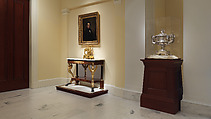 Pier Table, Charles-Honoré Lannuier (France 1779–1819 New York), Mahogany, mahogany veneer, pine, tulip poplar, maple, marble, gilded brass, die-stamped brass, plate glass, American