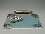 Desk Set, Tiffany &amp; Co. (1837–present), Silver and enamel, American