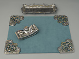 Desk Set, Tiffany & Co. (1837–present), Silver and enamel, American
