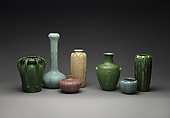 Vase, Grueby Pottery (Boston, Massachusetts, 1899–ca. 1911), Earthenware, American