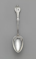 Tea Spoon, Wood and Hughes (1845–99), Silver, American