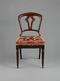 Side chair, D. Phyfe & Son (1840–1847), Rosewood, rosewood veneer; secondary wood:  ash, American