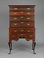 High chest, Christopher Townsend (1701–1773), Mahogany, chestnut, and white pine, American
