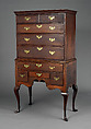 High chest, Christopher Townsend (1701–1773), Mahogany, chestnut, and white pine, American