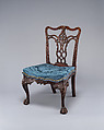 Side Chair, Attributed to Benjamin Randolph (American, 1737–1792), Mahogany, northern white cedar; upholstery (modern), American