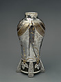 Conglomerate Vase, Tiffany & Co. (1837–present), Silver, etched iron, copper, fire-gilded copper, gold-copper-silver alloys, and niello, American