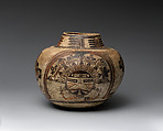 Polacca polychrome water jar, Nampeyo (Native American, Hopi-Tewa, ca. 1859–1942), Clay and pigment, Hopi-Tewa, Native American