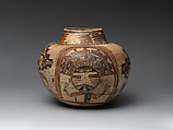 Polacca polychrome water jar, Nampeyo (Native American, Hopi-Tewa, ca. 1859–1942), Clay and pigment, Hopi-Tewa, Native American