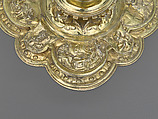 Chalice, Antón Dantés (Mexico, 1544–1588), Silver, gilt, repoussé, chased, cast, and lathed, with burnished punchwork, Mexican