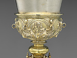 Chalice, Antón Dantés (Mexico, 1544–1588), Silver, gilt, repoussé, chased, cast, and lathed, with burnished punchwork, Mexican