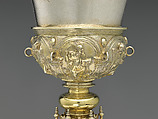 Chalice, Antón Dantés (Mexico, 1544–1588), Silver, gilt, repoussé, chased, cast, and lathed, with burnished punchwork, Mexican