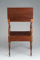 Basin stand, Attributed to William Hook (1777–1867), Mahogany, mahogany veneer with white pine, American