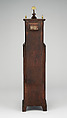 Dwarf tall clock, Attributed to Samuel Mulliken II (1761–1847), Cherry, brass with white pine, American