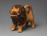 Figure of a Lion, Probably John Bell (American, Hagerstown, Maryland 1800–1880 Waynesboro, Pennsylvania), Earthenware, American