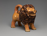 Figure of a Lion, Probably John Bell (American, Hagerstown, Maryland 1800–1880 Waynesboro, Pennsylvania), Earthenware, American
