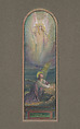 Design for window, Louis C. Tiffany American, Watercolor, gouache, black ink, and graphite on paper mounted on board in original shaped matt, American