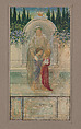 Design for a window, Charity, Buford and Strother Memorial, St. Paul's Episcopal Church, Richmond, Virginia, Louis C. Tiffany (American, New York 1848–1933 New York), Watercolor, gouache, graphite, and POP (print out paper) photograph on wove paper, American