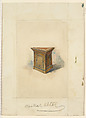 Design for the Central Altar for Scottish Rite, N.Y., Louis C. Tiffany (American, New York 1848–1933 New York), Watercolor, glaze medium, and graphite on artist board, American