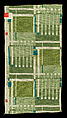 Sample, Design 102, Printed Linen, Frank Lloyd Wright (American, Richland Center, Wisconsin 1867–1959 Phoenix, Arizona), Linen, American