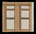 Sample Design 403, Frank Lloyd Wright (American, Richland Center, Wisconsin 1867–1959 Phoenix, Arizona), Linen, American