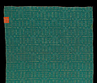 Sample, possibly Design 514 “Textured Damask”, Frank Lloyd Wright (American, Richland Center, Wisconsin 1867–1959 Phoenix, Arizona), Cotton and possibly rayon or wool, American