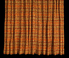 Curtain, Woven rayon and cotton, American