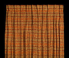 Curtain, Woven rayon and cotton, American