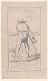 La Faucheur (The Reaper), John Singer Sargent (American, Florence 1856–1925 London), Graphite on off-white laid paper, American