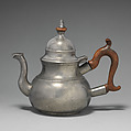 Teapot, T. S., Pewter, wood