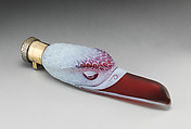 Scent Bottle, Thomas Webb & Sons (British, founded 1837), Cameo opaque white and red glass, silver, British (American Market)