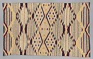Serape, Unidentified Navajo Artist, Dyed and undyed wool, Diné/Navajo, Native American