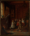 Christmas-Time, The Blodgett Family, Eastman Johnson (American, Lovell, Maine 1824–1906 New York), Oil on canvas, American