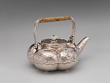 Teapot, Tiffany & Co. (1837–present), Silver, jade, and boxwood, American