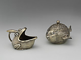 Creamer and Sugar Bowl, Tiffany & Co. (1837–present), Silver and silver gilt, American
