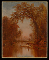 A Study for An Indian Summer Day On Claverack Creek, Sanford Robinson Gifford (Greenfield, New York 1823–1880 New York, New York), Oil on canvas, American