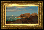 Rocks at Nahant, William Stanley Haseltine (American, Philadelphia, Pennsylvania 1835–1900 Rome), Oil on canvas, American
