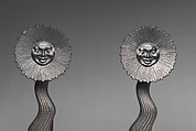 Andiron, Designed by F. Robert Seidensticker (1838–1914), Iron, American