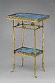 Table, Charles Parker Company (American, Meriden, Connecticut, 1832–1957), Brass, enamel, American