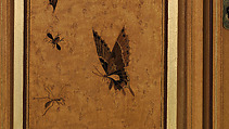 Cabinet, Herter Brothers (German, active New York, 1864–1906), Maple, white pine, ash, cedar, brass, glass, gilding, paint, silk velvet (original and replaced), American