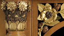 Cabinet, Herter Brothers (German, active New York, 1864–1906), Maple, white pine, ash, cedar, brass, glass, gilding, paint, silk velvet (original and replaced), American