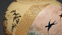 Vase, Decorated by A. H. Warren, Earthenware, American