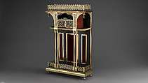 Étagère, Charles Parker Company (American, Meriden, Connecticut, 1832–1957), Brass, silver pate and other metal plates, wood, American