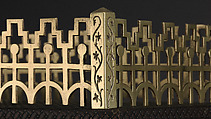 Étagère, Charles Parker Company (American, Meriden, Connecticut, 1832–1957), Brass, silver pate and other metal plates, wood, American