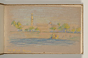 Sketchbook, Louis C. Tiffany (American, New York 1848–1933 New York), Graphite, pastel, watercolor, and crayon on paper, American