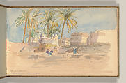 Sketchbook, Louis C. Tiffany (American, New York 1848–1933 New York), Graphite, pastel, watercolor, and crayon on paper, American