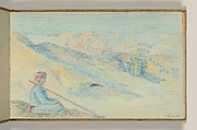 Sketchbook, Louis C. Tiffany (American, New York 1848–1933 New York), Graphite, pastel, watercolor, and crayon on paper, American