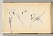 Sketchbook, Louis C. Tiffany (American, New York 1848–1933 New York), Graphite, pastel, watercolor, and crayon on paper, American