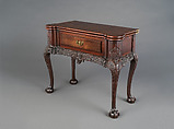 Card table, Unknown maker, American, Philadelphia, Pennsylvania, Mahogany, yellow poplar, southern yellow pine, red oak, sweetgum, hickory, Atlantic white cedar, American