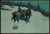 A Reconnaissance, Frederic Remington  American, Oil on canvas, American